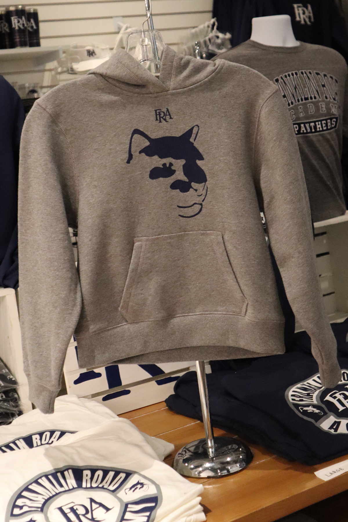 Youth Grey Panther Head Hoodie