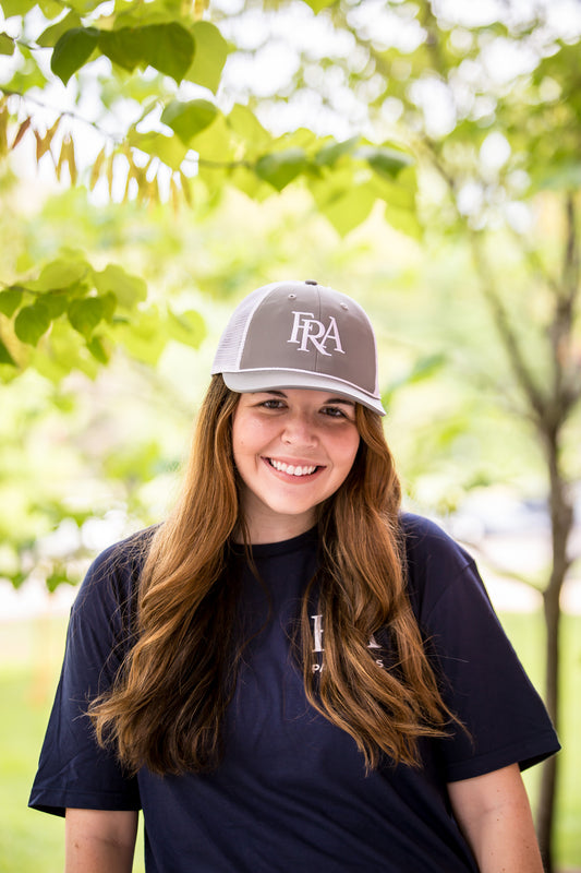 FRA Grey + White Trucker Hat