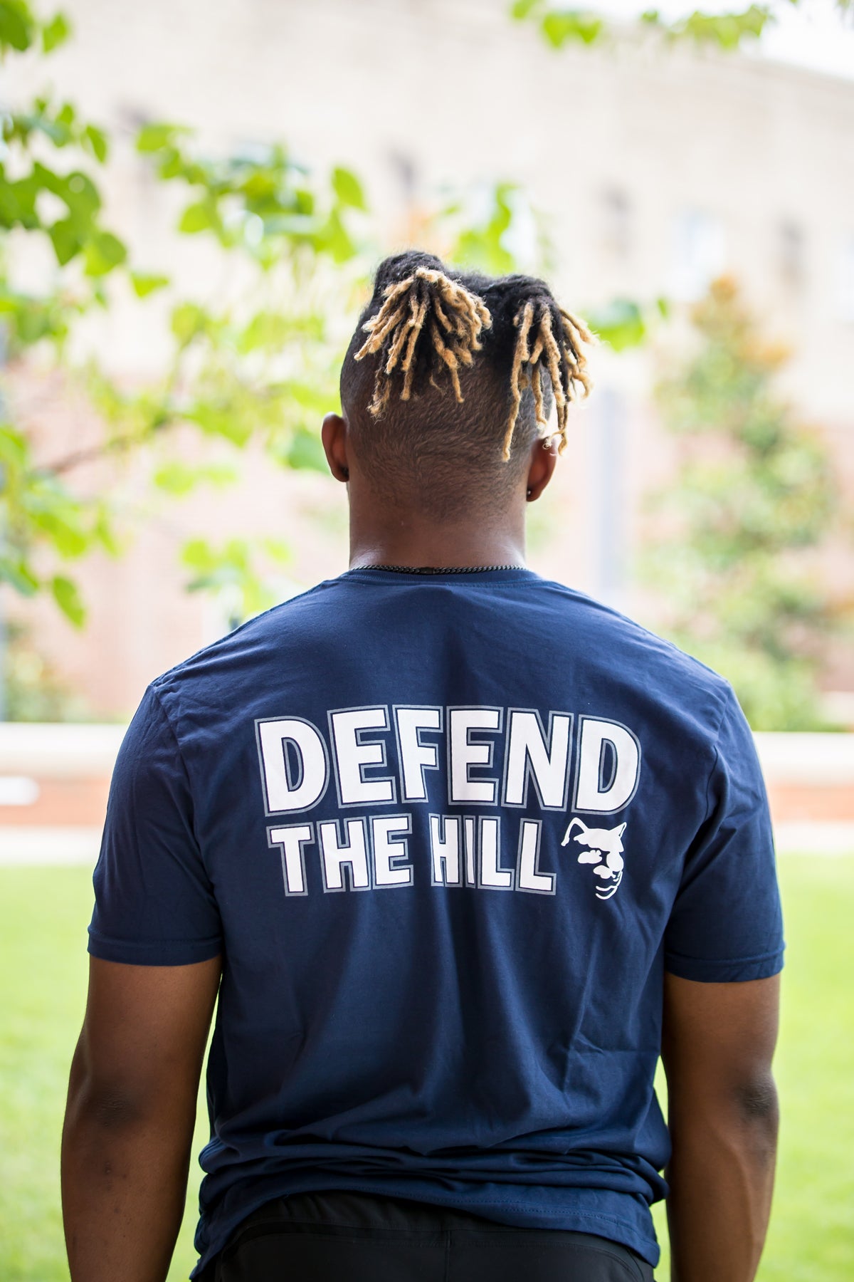 Defend the Hill T-Shirt in Navy
