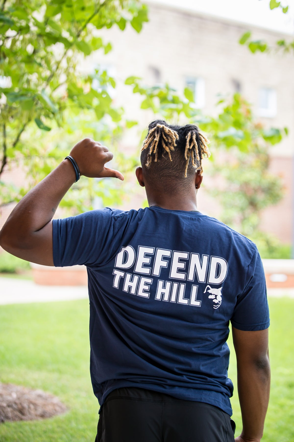 Defend the Hill T-Shirt in Navy