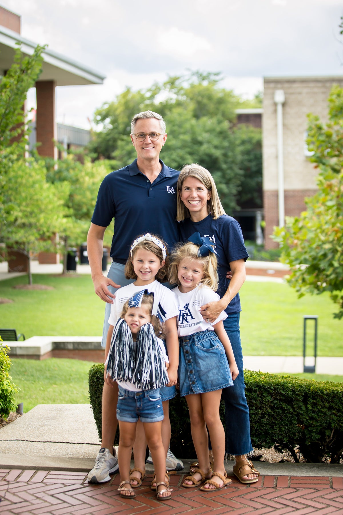 FRA Family wearing FRA Spirit Store apparel.