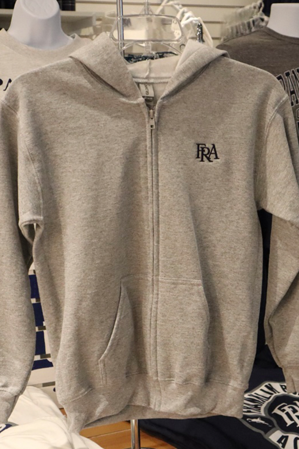 Youth Grey Full Zip FRA Hoodie